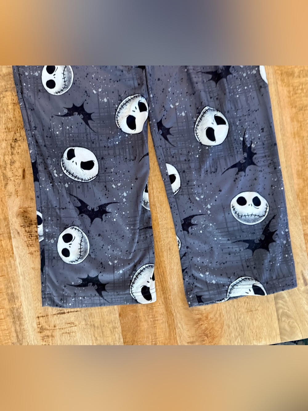 Disney Gray and White Jack Skellington Kids Pajama Pants - Picture 8 of 10